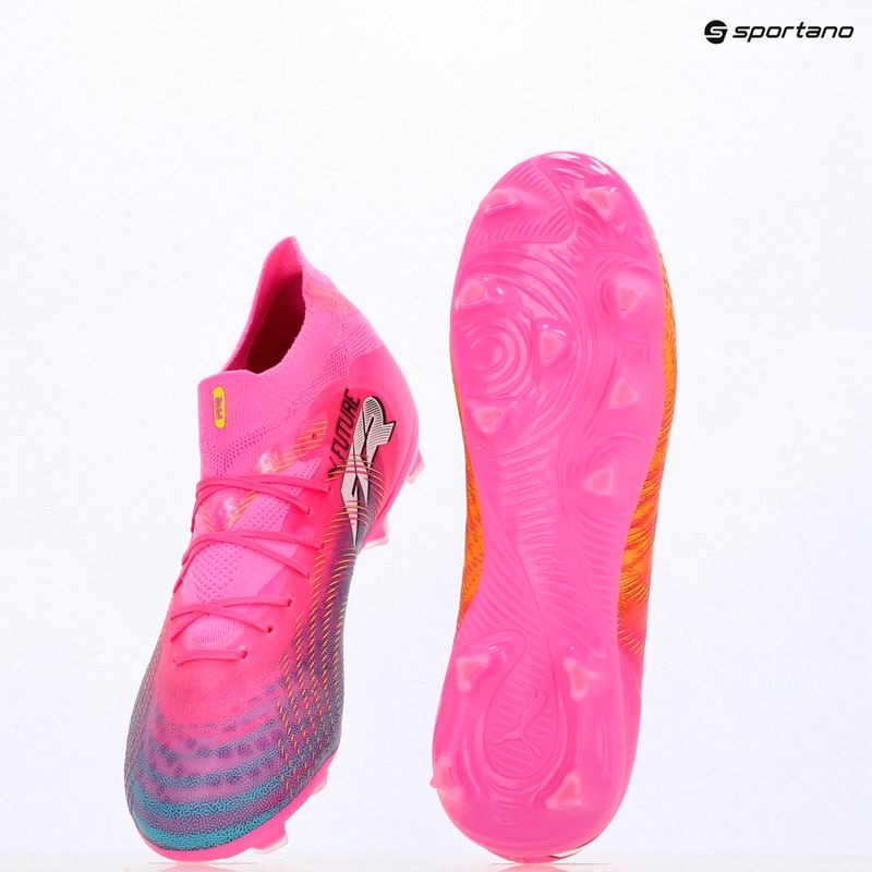 Kinder Fußballschuhe PUMA Future 9 Pro FG/AG Jr poison pink/puma wht/sun stream/bright aqua/puma blk 17