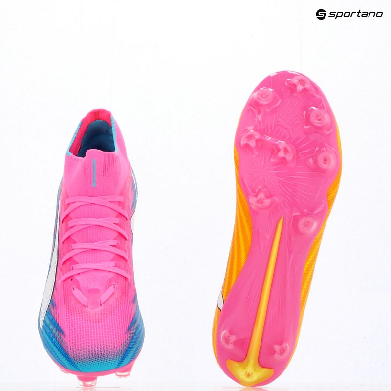 Fußballschuhe PUMA Ultra 6 Match + FG/AG poison pink/puma white/sun stream/bright aqua/puma black 9