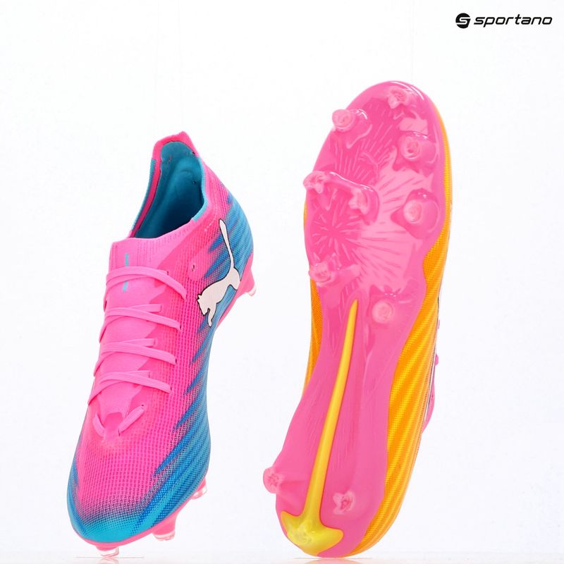 Fußballschuhe PUMA Ultra 6 Match FG/AG poison pink/puma white/sun stream/bright aqua/puma black 9