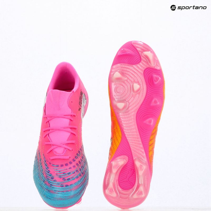Fußballschuhe PUMA Future 9 Match Fusion FG/AG poison pink/puma white/sun stream/bright aqua/puma black 16