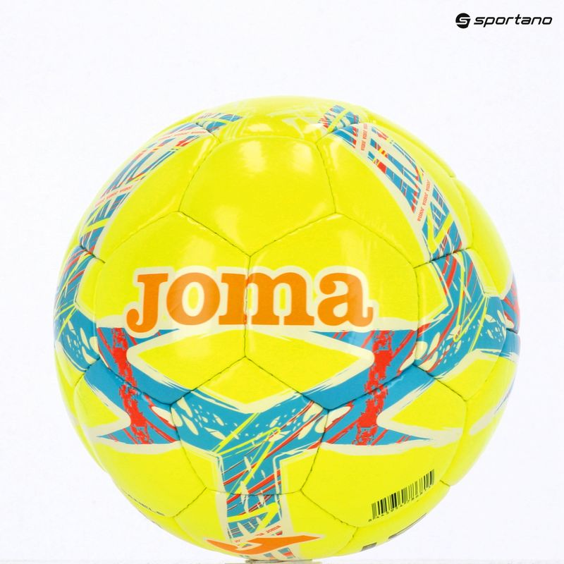 Fußball Joma Dali III yellow/fluor turquoise Größe 5 4