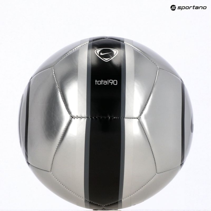 Fußball Nike Academy T90 Metallic '26 metallic silver/black/black Größe 5 4