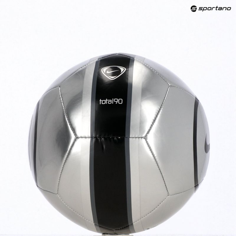 Fußball Nike Academy T90 Metallic '26 metallic silver/black/black Größe 4 4