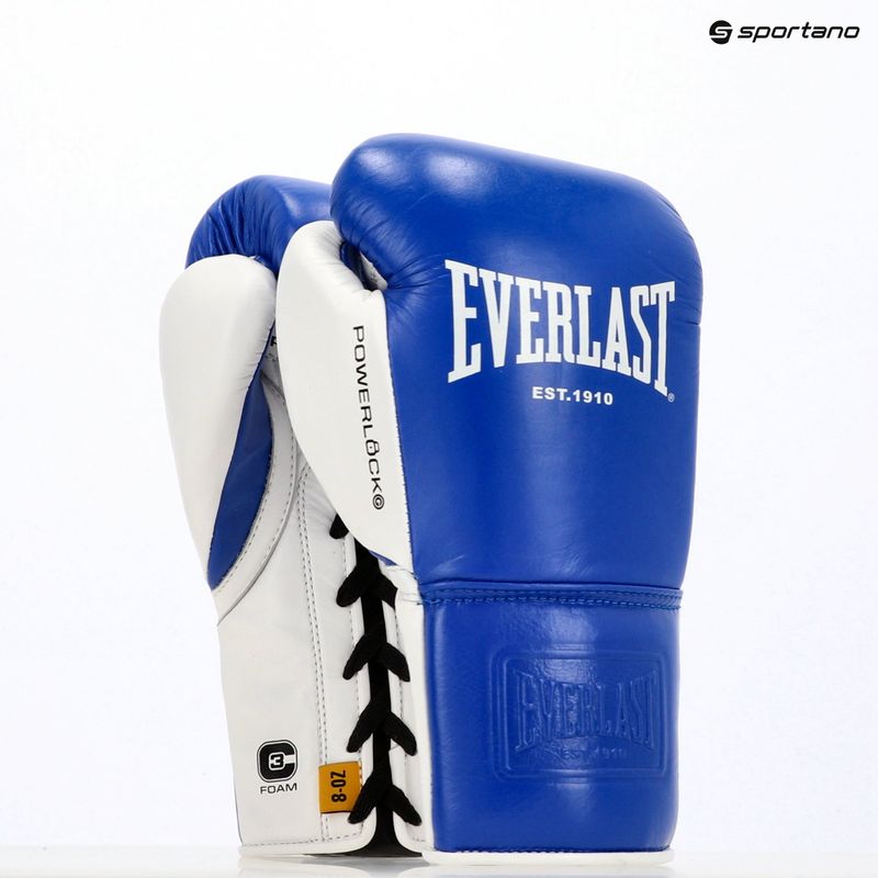 Boxhandschuhe Everlast Powerlock OG Pro Fight blue/white 7
