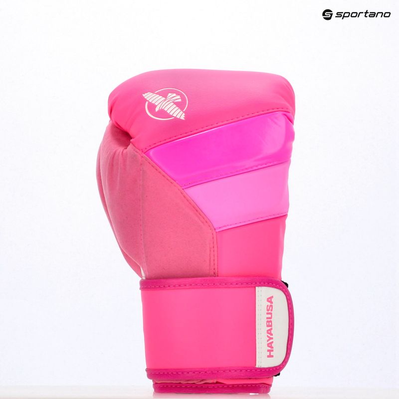 Hayabusa T3 Neon neon pinke Boxhandschuhe 8