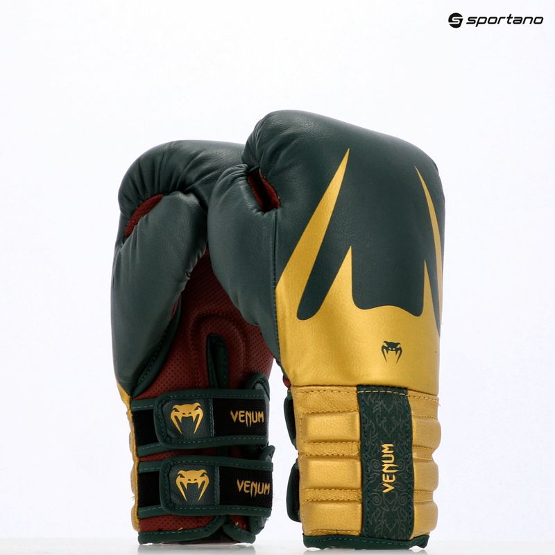 Boxhandschuhe Venum Reverso Boxing green/gold 9