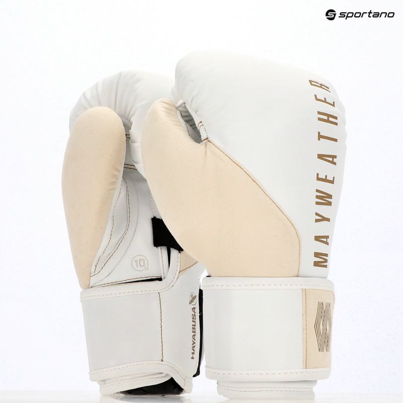 Hayabusa Mayweather Champ weiß/goldene Boxhandschuhe 8