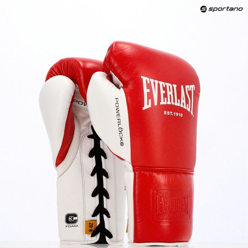 Boxhandschuhe Everlast Powerlock OG Pro Fight red/white 14