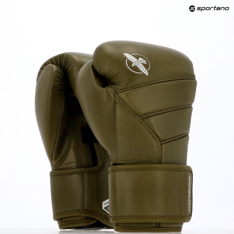 Hayabusa T3 Kanpeki olivgrüne Boxhandschuhe 14