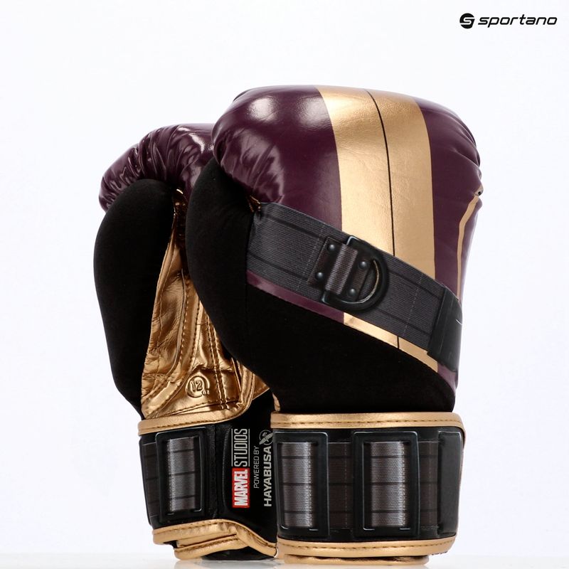 Hayabusa Marvel's Batroc lila/goldene Boxhandschuhe 26