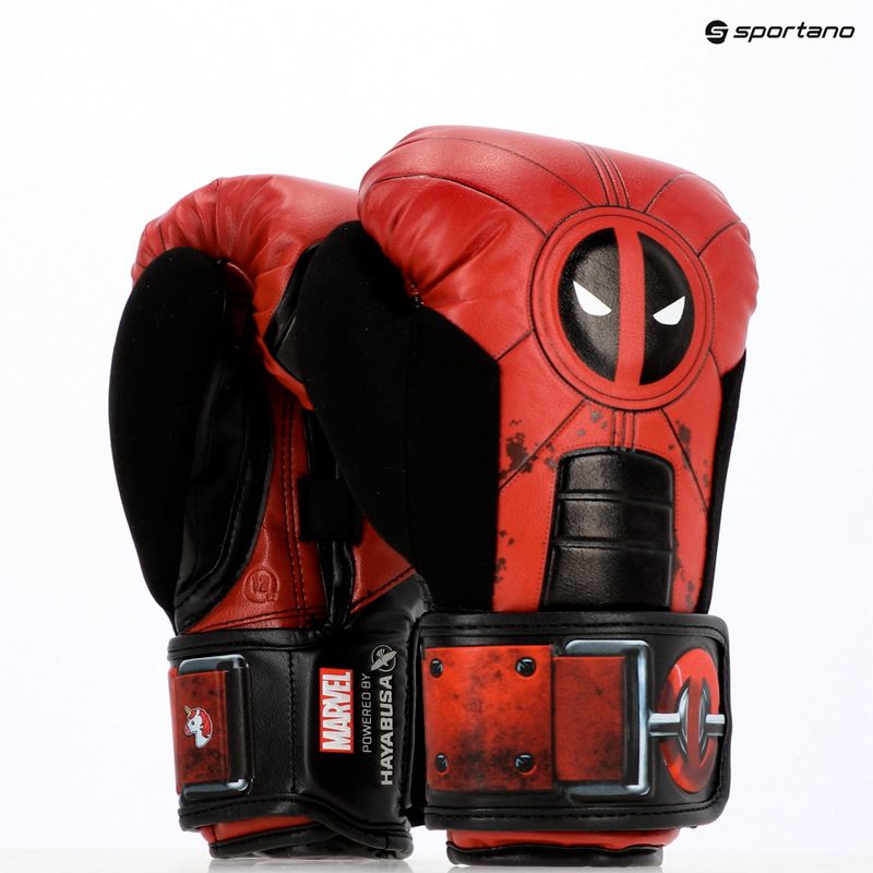 Hayabusa Deadpool rot/schwarze Boxhandschuhe 13