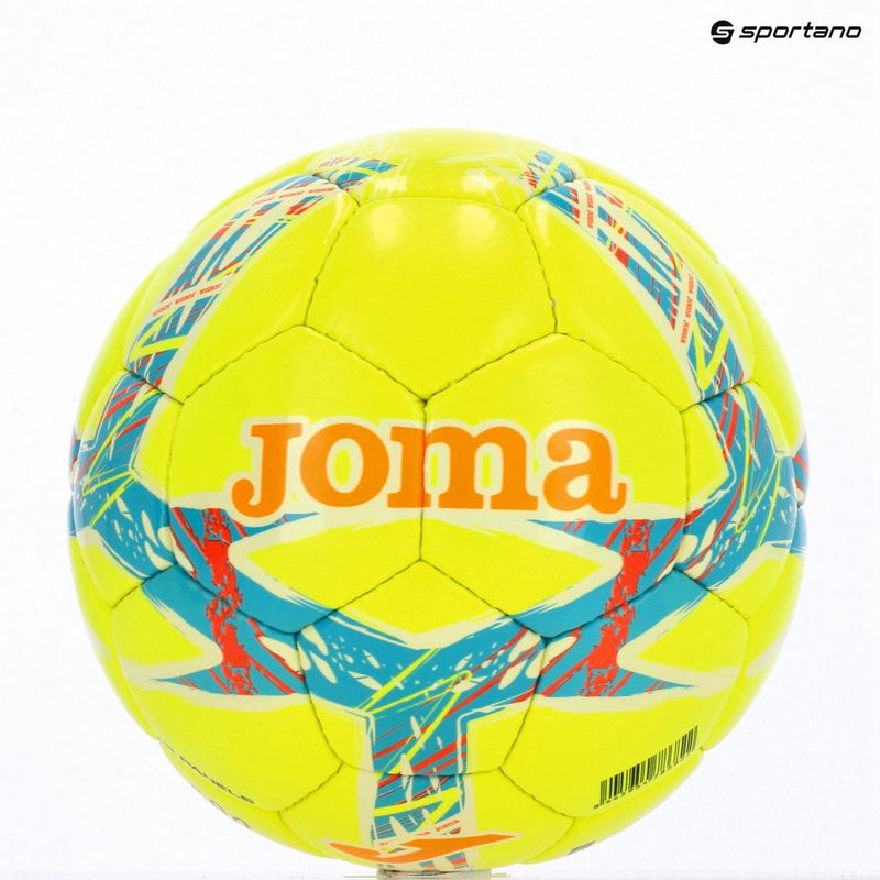 Fußball Joma Dali III yellow/fluor turquoise Größe 4 7
