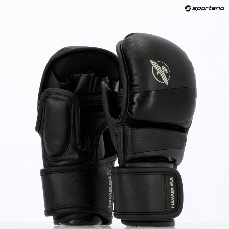 Hayabusa T3 Hybrid schwarz Grappling Handschuhe 8