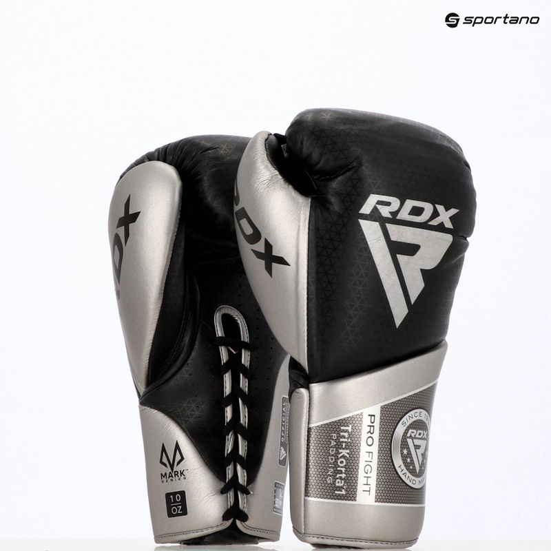 Boxhandschuhe RDX K1 Mark Pro Fight Boxing silver 13