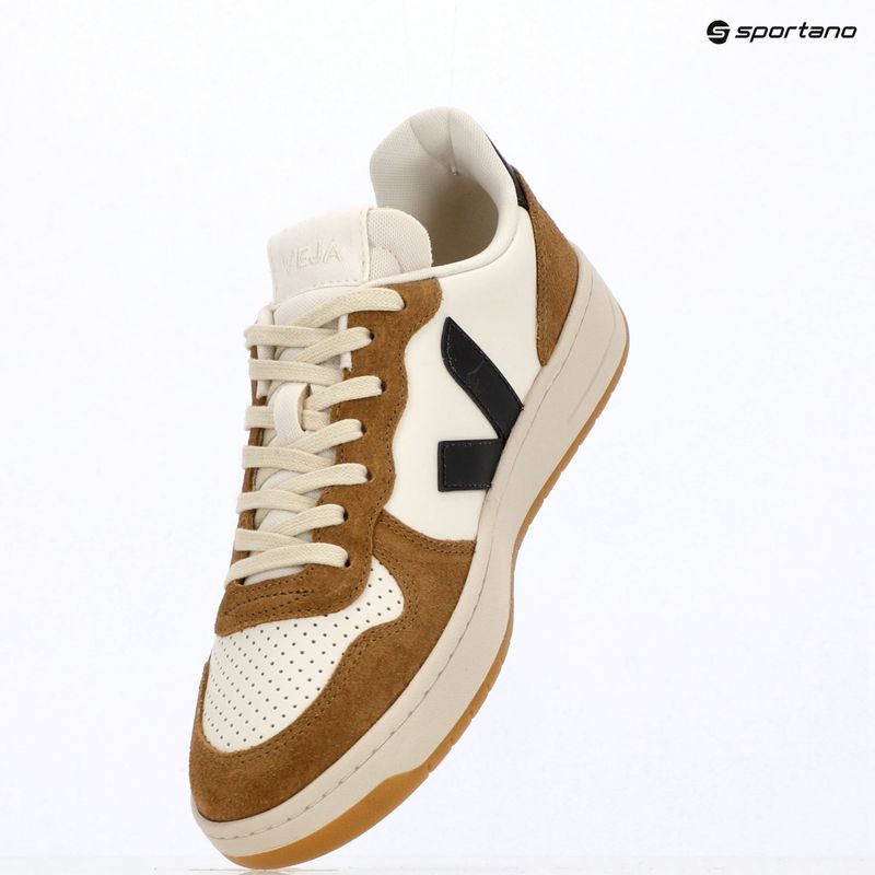 Herren Schuhe VEJA V-10 Prime Leather pure/black/tent 9
