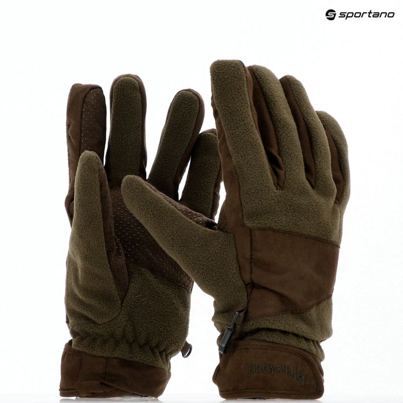 Handschuhe Herren Pinewood Småland Hunters Extreme Fleece h.brown / suede brown 13