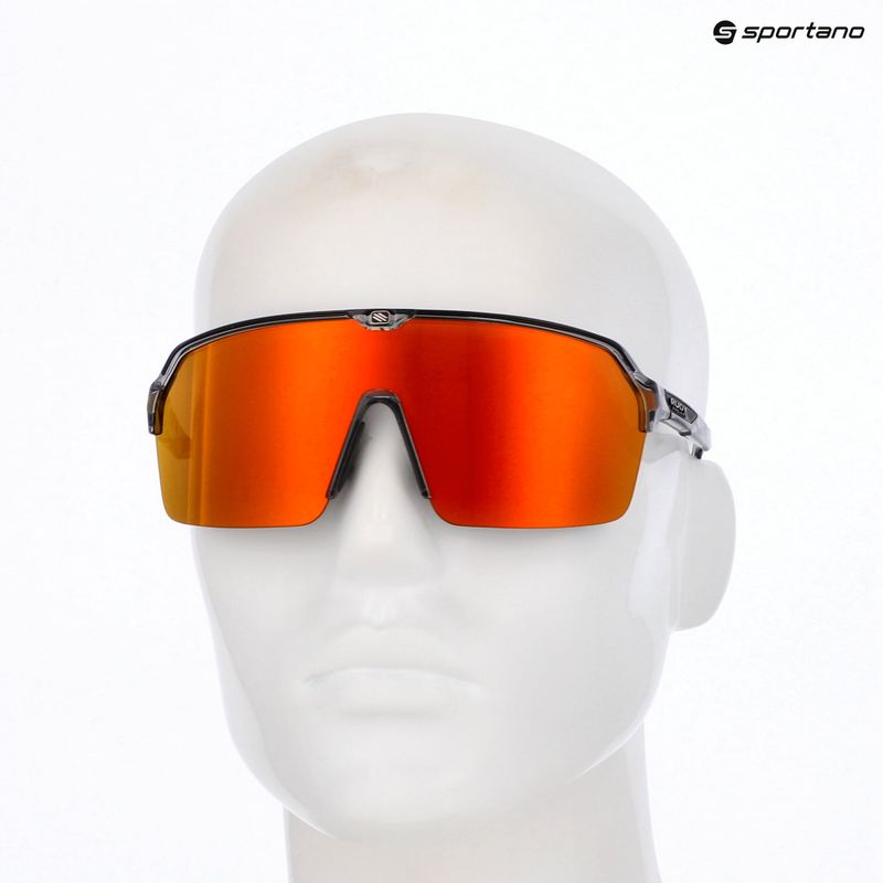 Sonnenbrille Rudy Project Spinshield Air crystal ash/multilaser orange 8