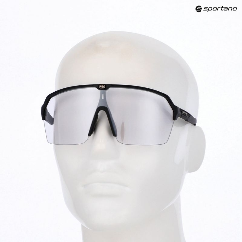 Sonnenbrille Rudy Project Spinshield Air black matte/impactx photochromic 2 laser black 8