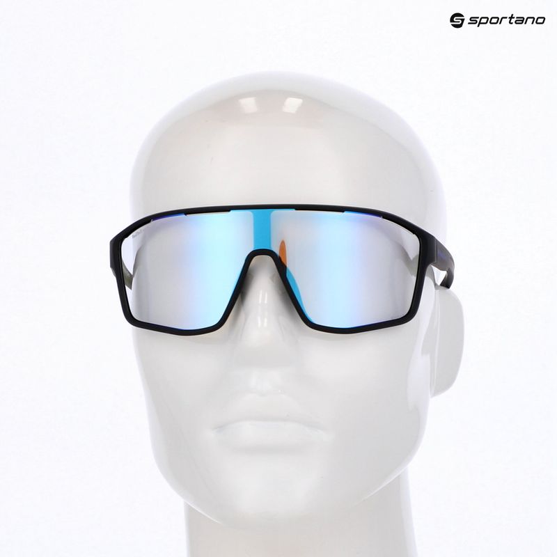 Red Bull SPECT Daft Pro schwarz/photochrom mit blauem Spiegel Sonnenbrille 7