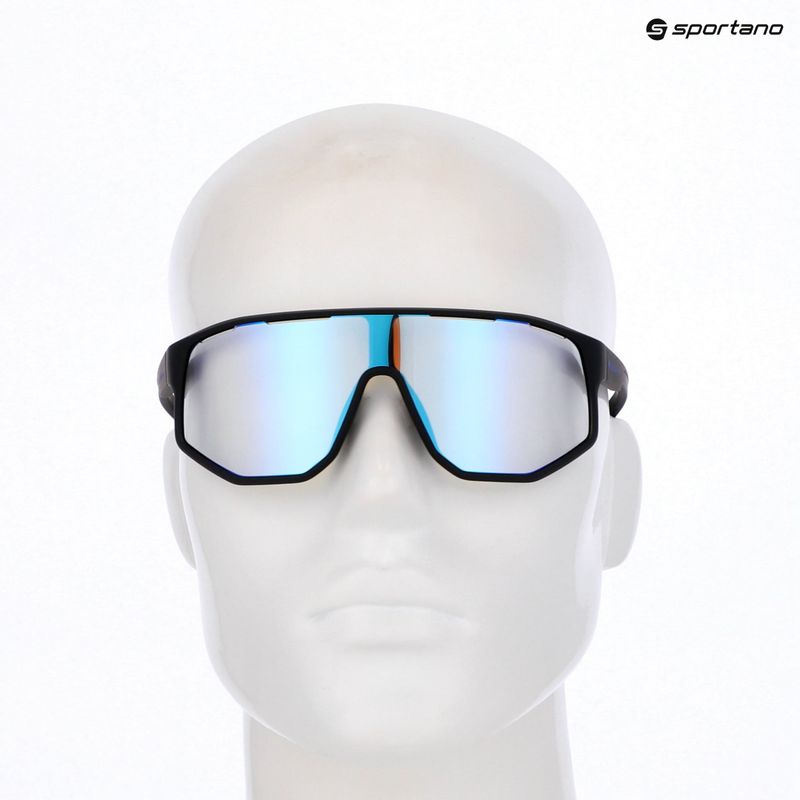 Red Bull SPECT Dash Pro schwarz/photochrom mit blauem Spiegel Sonnenbrille 7