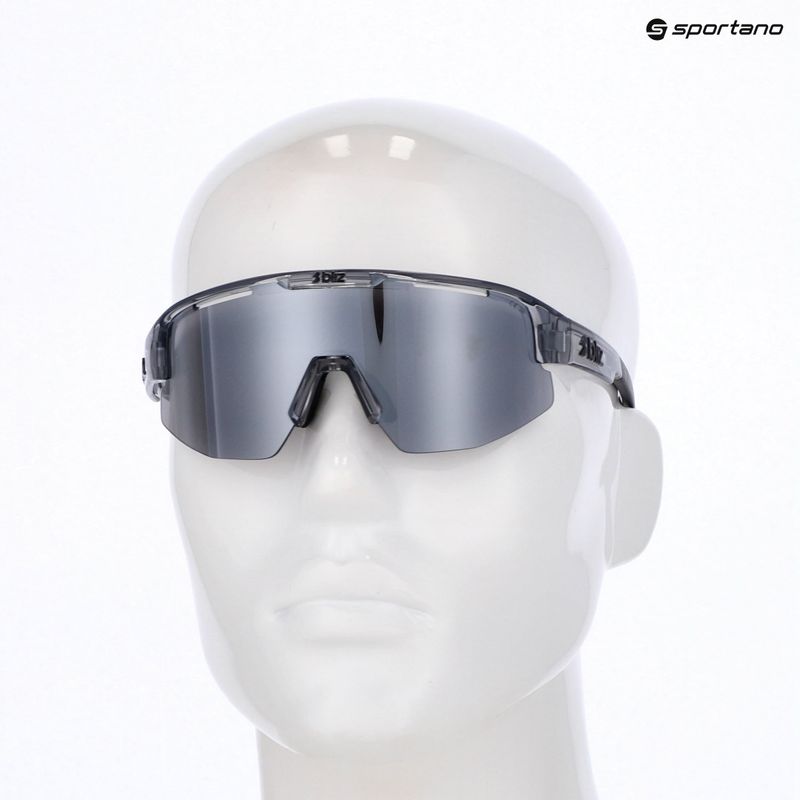 Sonnenbrille Bliz Matrix Small crystal black/smoke/silver mirror 8