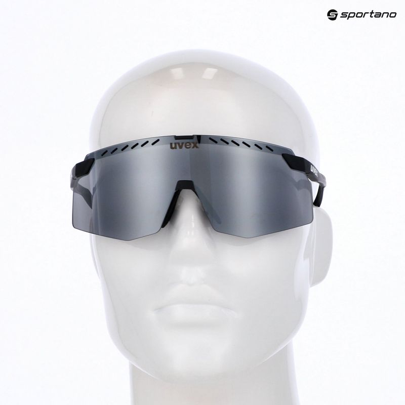 Sonnenbrille UVEX Pace Stage black matt/mirror silver 7