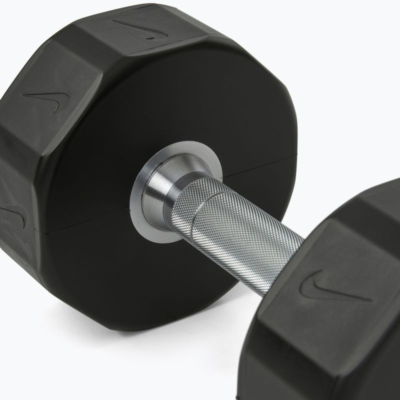 Chromierte Hantel Nike Strength Pro Urethane Dumbbell 12 kg black/white 4