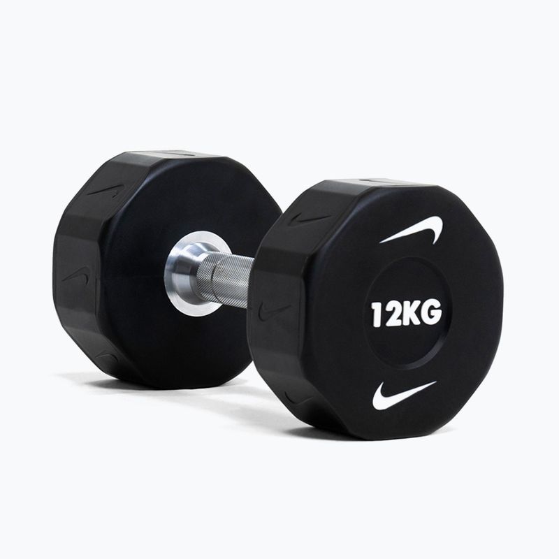 Chromierte Hantel Nike Strength Pro Urethane Dumbbell 12 kg black/white 6