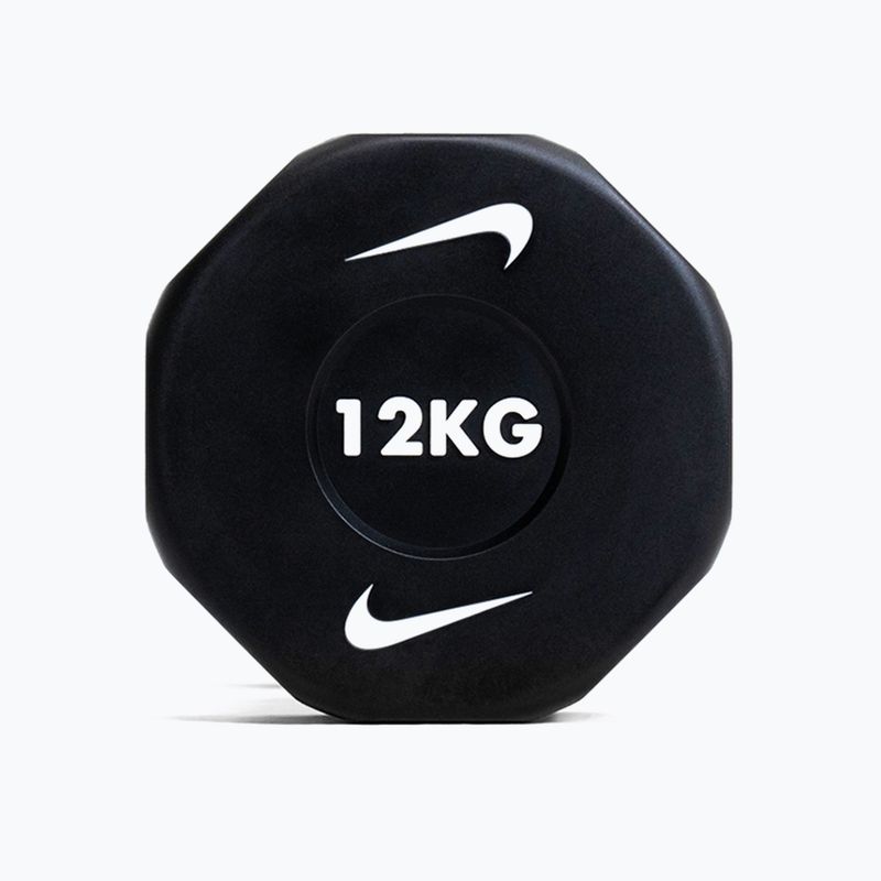 Chromierte Hantel Nike Strength Pro Urethane Dumbbell 12 kg black/white 7