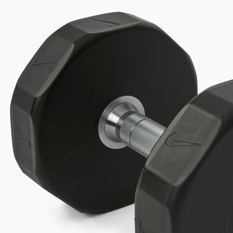 Chromierte Hantel Nike Strength Pro Urethane Dumbbell 14 kg black/white 4