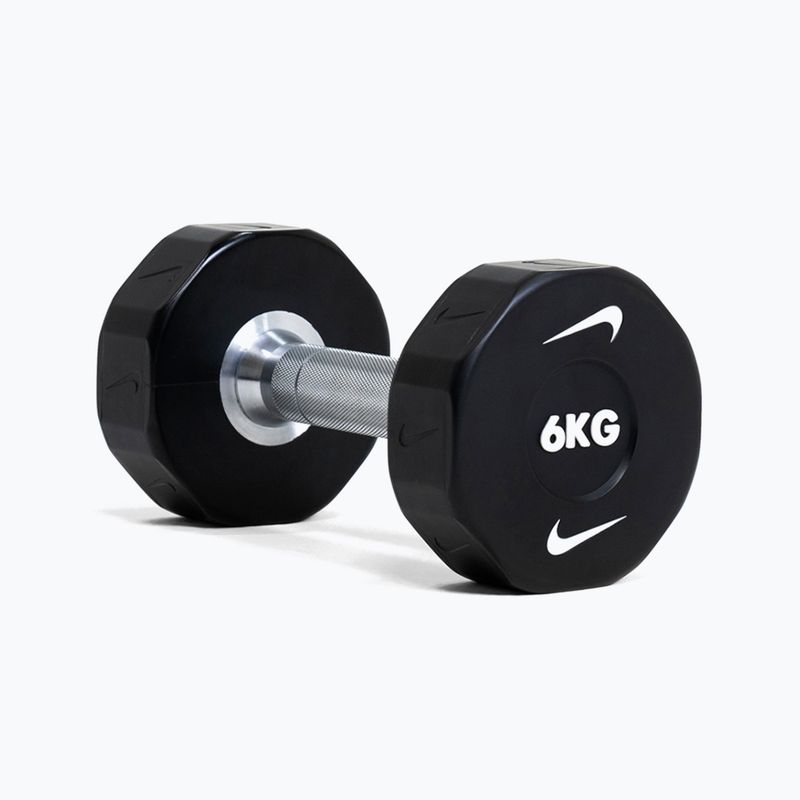 Chromierte Hantel Nike Strength Pro Urethane Dumbbell 14 kg black/white 7