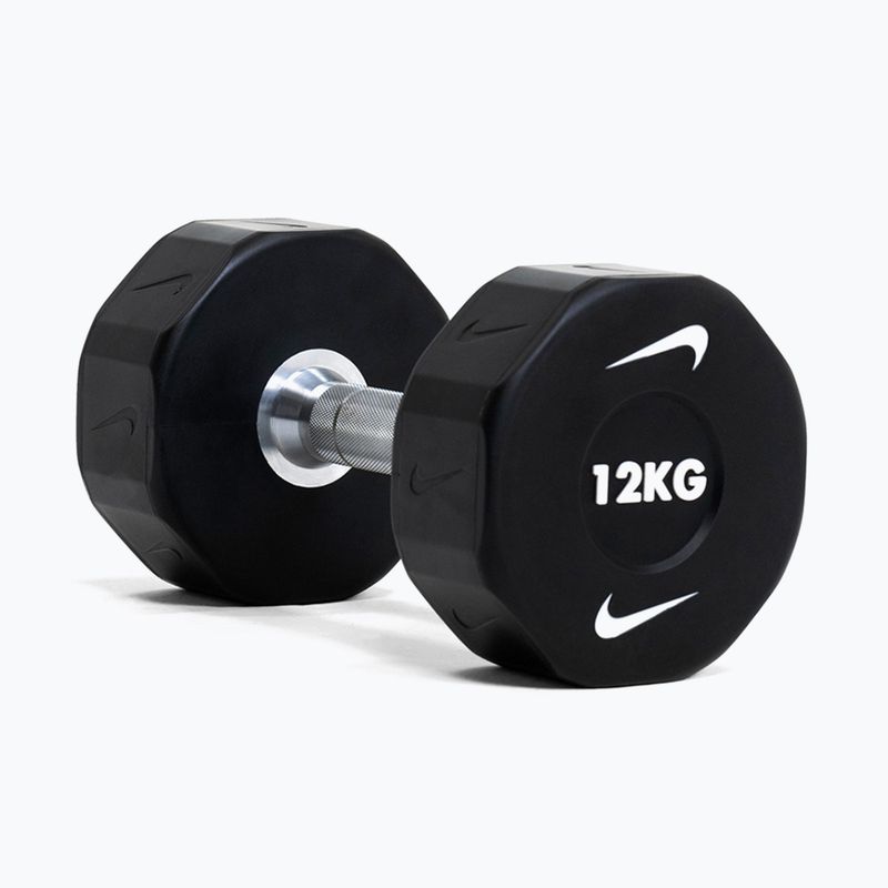 Chromierte Hantel Nike Strength Pro Urethane Dumbbell 14 kg black/white 8