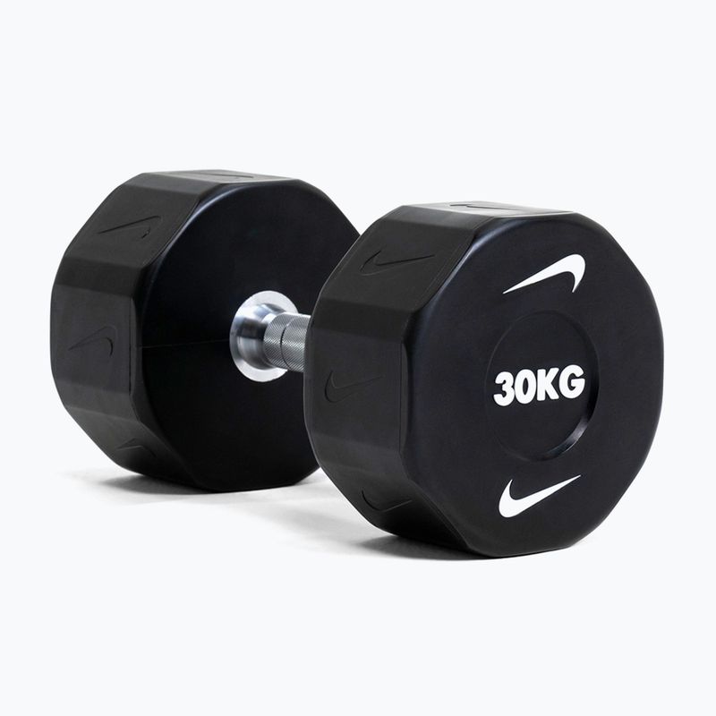 Chromierte Hantel Nike Strength Pro Urethane Dumbbell 14 kg black/white 9