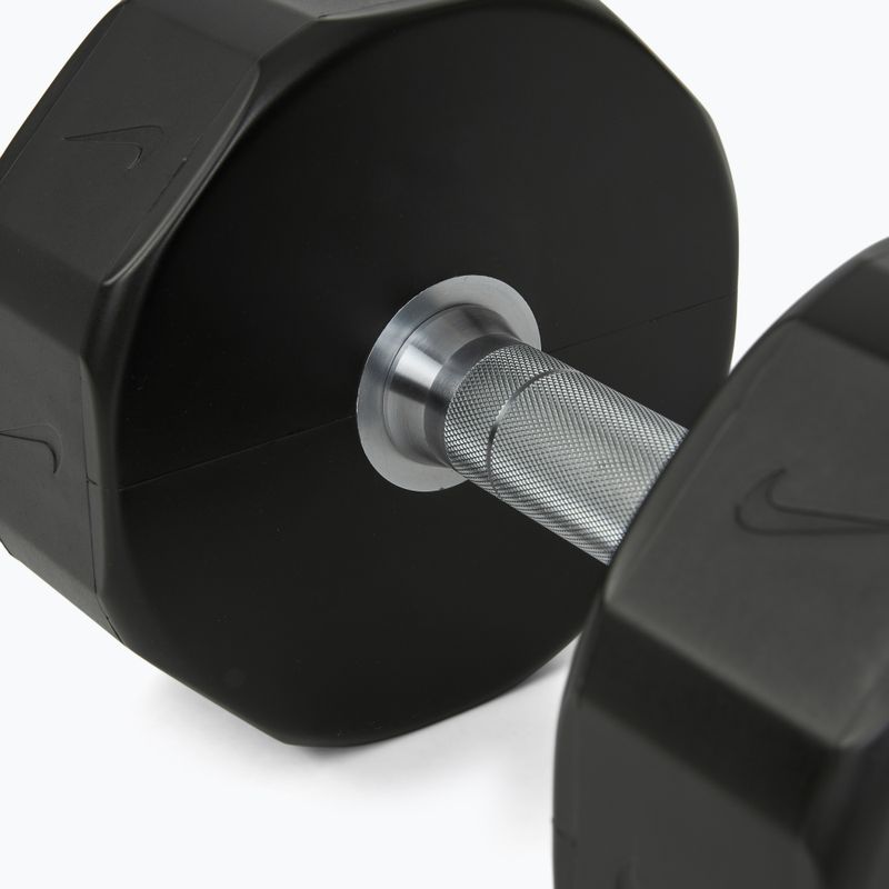 Chromierte Hantel Nike Strength Pro Urethane Dumbbell 22 kg black/white 4