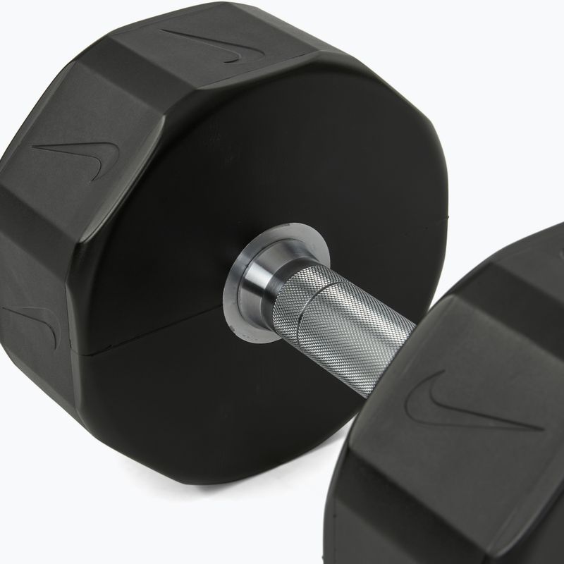 Chromierte Hantel Nike Strength Pro Urethane Dumbbell 26 kg black/white 4