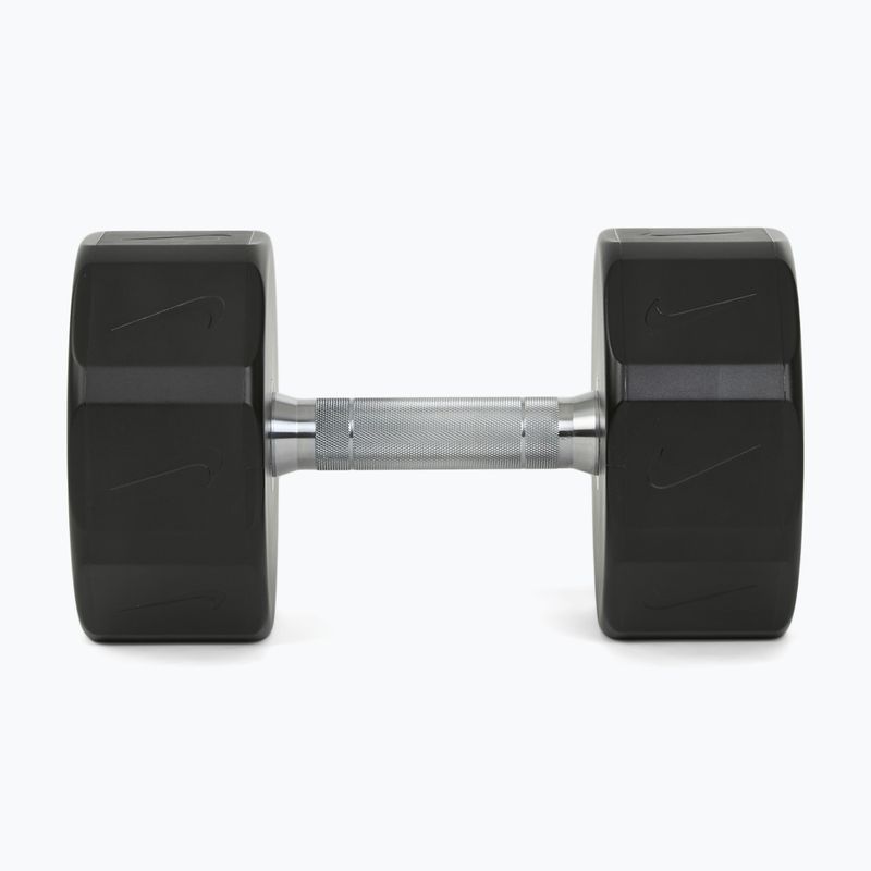 Chromierte Hantel Nike Strength Pro Urethane Dumbbell 28 kg black/white 3