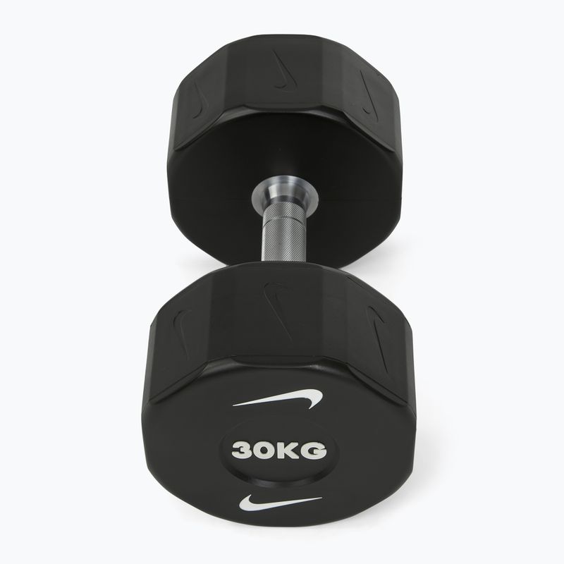 Chromierte Hantel Nike Strength Pro Urethane Dumbbell 30 kg black/white 2