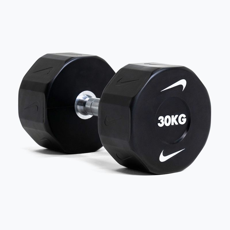 Chromierte Hantel Nike Strength Pro Urethane Dumbbell 30 kg black/white 6