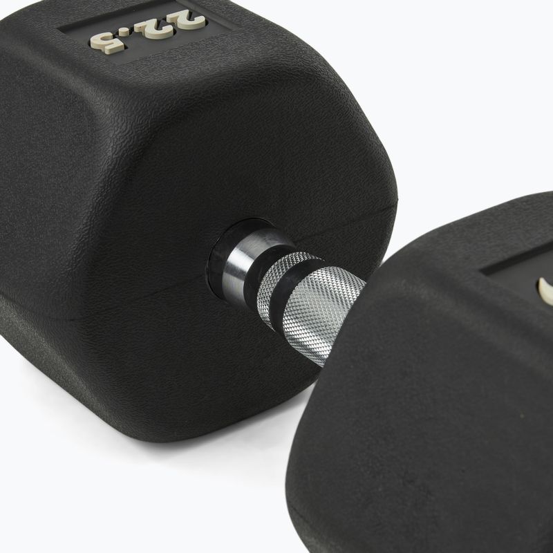 Gummierte Hantel Nike Strength Hex Dumbbell 22,5 kg black/white 4