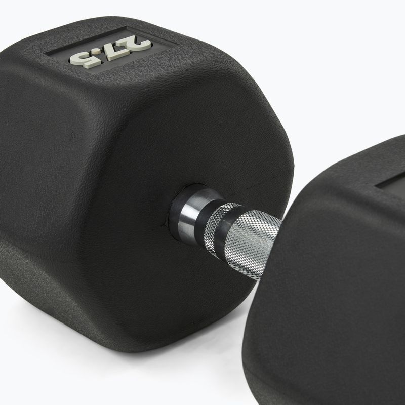 Gummierte Hantel Nike Strength Hex Dumbbell 27,5 kg black/white 4