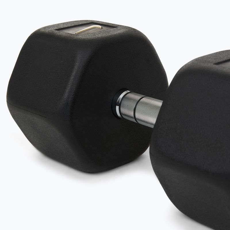 Gummi-Hantel Nike Strength Hex Dumbbell 32,5 kg black/white 4