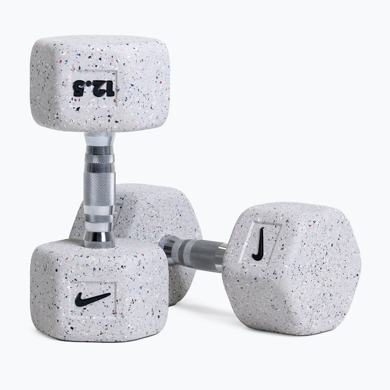 Gummierte Hantel Nike Strength Grind Hex Dumbbell 12,5 kg wolf grey 5