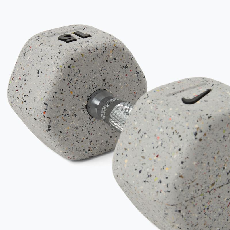 Gummierte Hantel Nike Strength Grind Hex Dumbbell 15 kg wolf grey 4