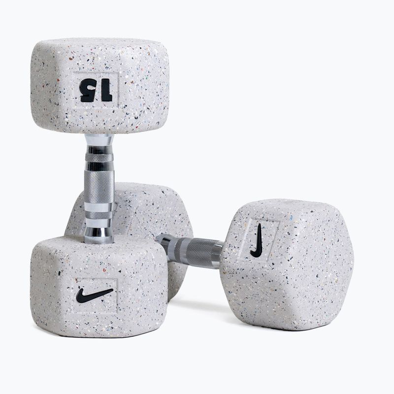 Gummierte Hantel Nike Strength Grind Hex Dumbbell 15 kg wolf grey 5
