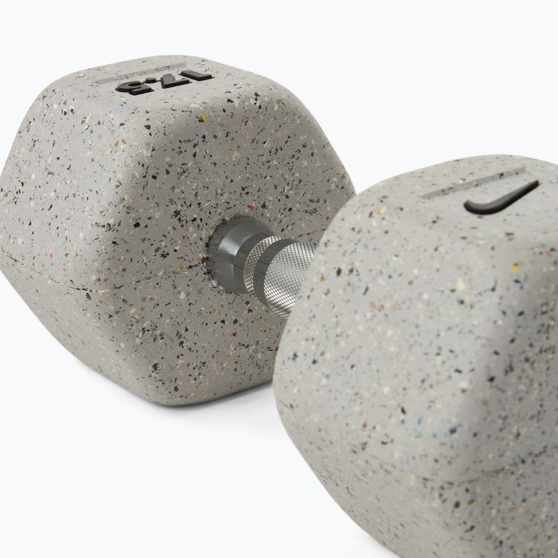 Gummierte Hantel Nike Strength Grind Hex Dumbbell 17,5 kg wolf grey 4