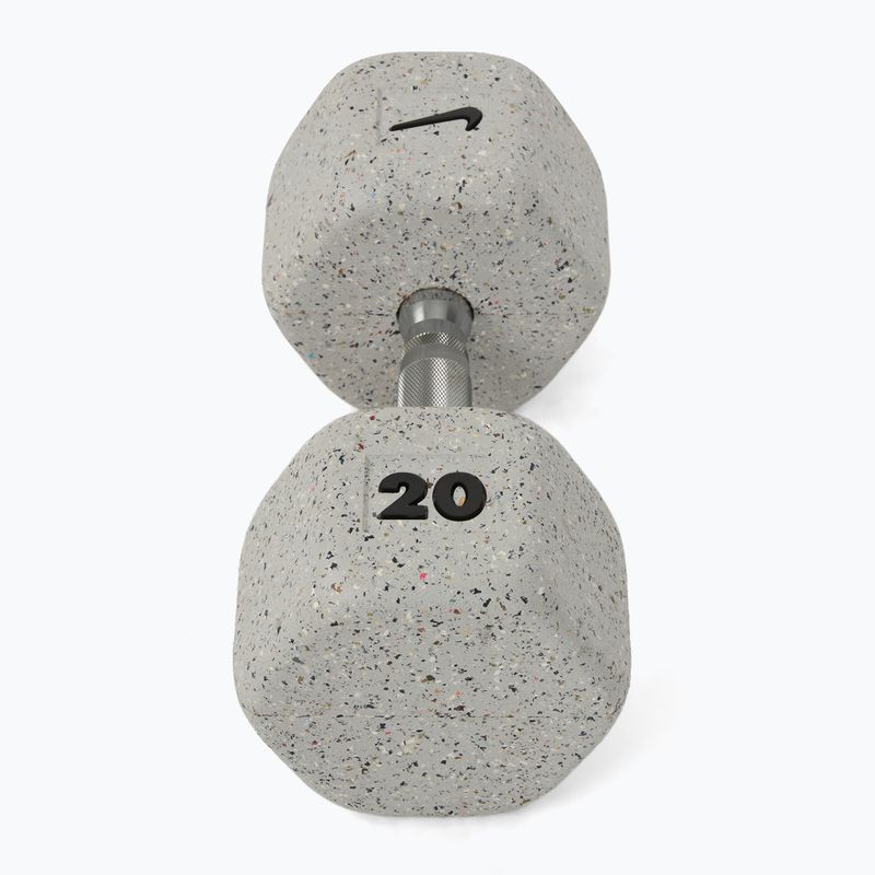 Gummierte Hantel Nike Strength Grind Hex Dumbbell 20 kg wolf grey 2