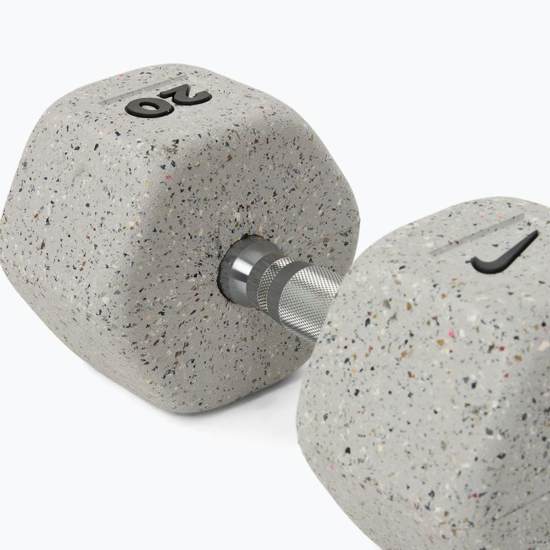 Gummierte Hantel Nike Strength Grind Hex Dumbbell 20 kg wolf grey 4