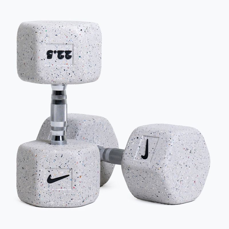 Gummierte Hantel Nike Strength Grind Hex Dumbbell 22,5 kg wolf grey 5
