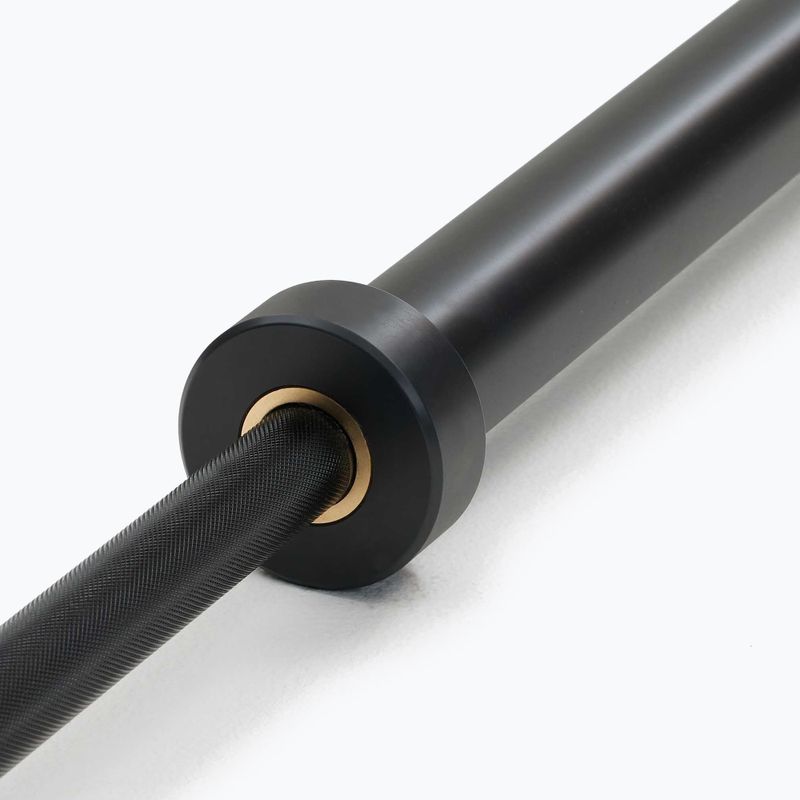 Gerade Langhantelstange Nike Strength Chrome Barbell black chrome swoosh 4