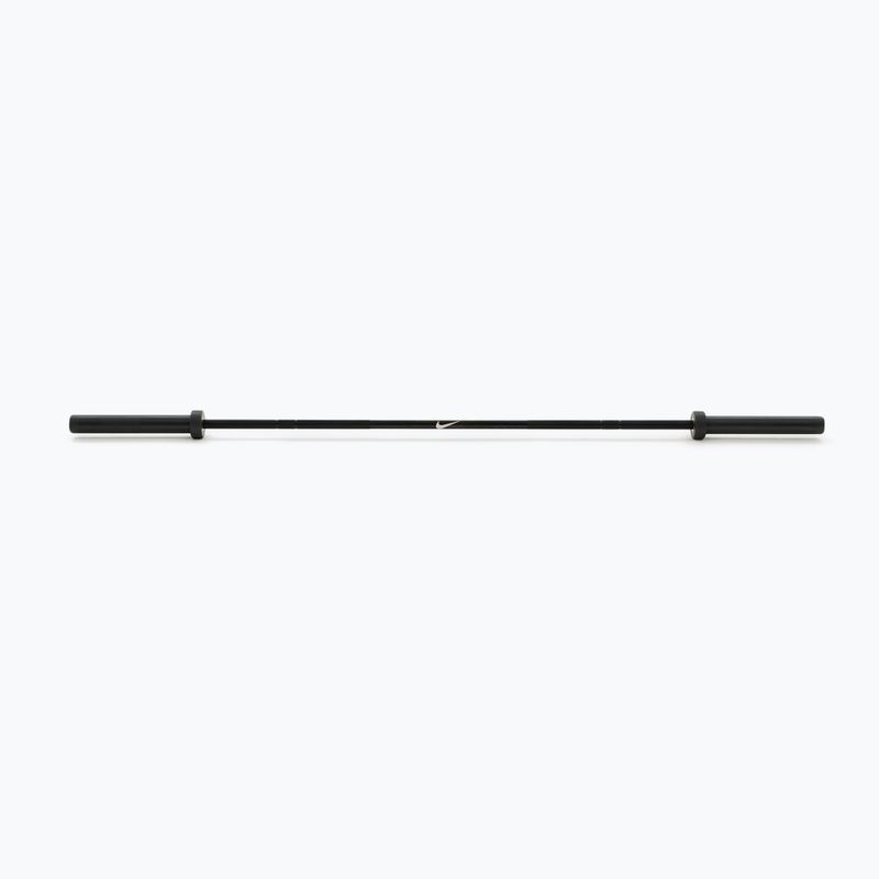 Gerade Langhantelstange Nike Strength Chrome Barbell black chrome swoosh 2